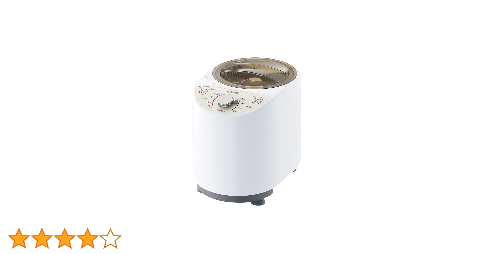 Amazon | ツインバード コンパクト精米器 ホワイト MR-E500W